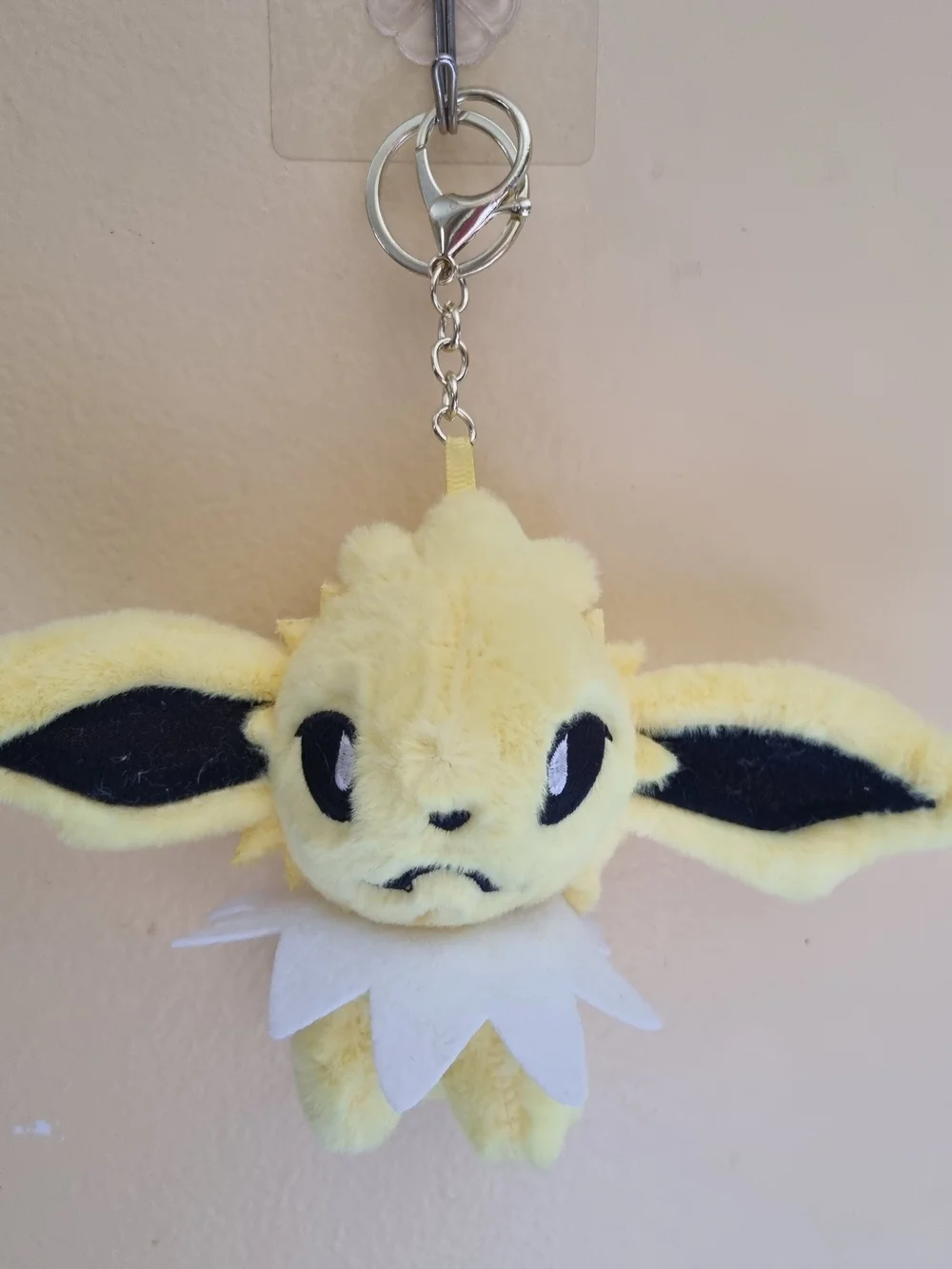Pokemon Jolteon Kids Bag Clip-On Keychain Soft Plush Stuffed Animal Plushies Toy